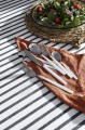 25325_KOMPLET SZTUĆCE BIAŁO SREBRNE STAL NORDAL