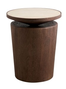 NORDAL STOLI K MANGO WOOD BLAT Z TRAVERTYNU