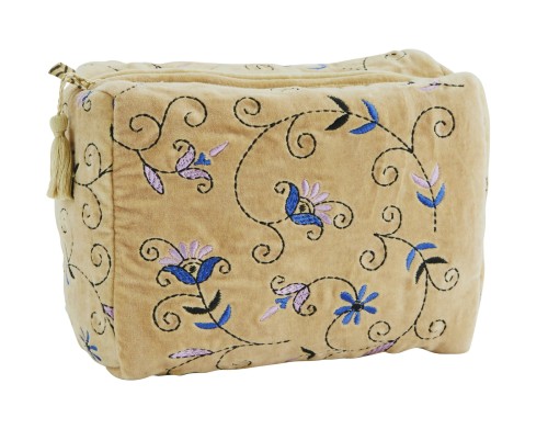 ae-ms-01b-MADAM STOLTZ HAFTOWANA KOSMETYCZKA Z AKSAMITU RĘCZNIE WYKONANA