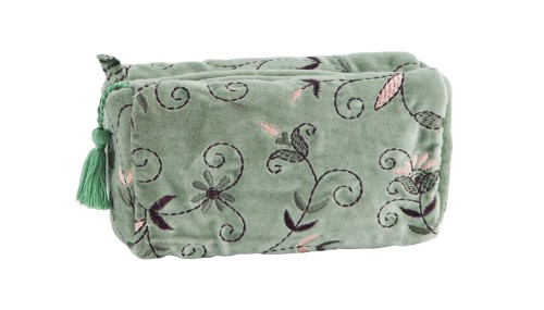 ae-ms-02c-MADAM STOLTZ HAFTOWANA KOSMETYCZKA Z AKSAMITU RĘCZNIE WYKONANA