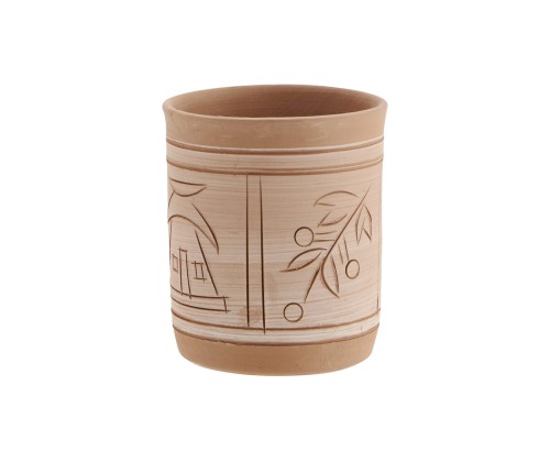 sw86b-MADAM STOLTZ DONICZKA POJEMNIK DEKORACJA TARRACOTTA