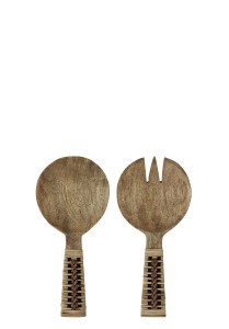 MADAM STOLTZ DREWNIANE SZTUĆCE DO SERWOWANIA