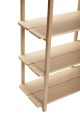 HUBSCH REGAŁ PODWÓJNY Z PÓŁKAMI OAK 150x45xh150cm_881309