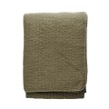 l19qbc044oc_MADAM STOLTZ PIKOWANA NARZUTA W KOLORZE KHAKI CIEMNA ZIELEŃ