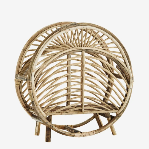 25621N_MADAM STOLTZ OKRĄGŁY  GAZETOWNIK Z TRZCINY