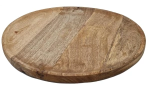 MADAM STOLTZ TACA Z DREWNA MANGO OKRĄGŁA 38 cm