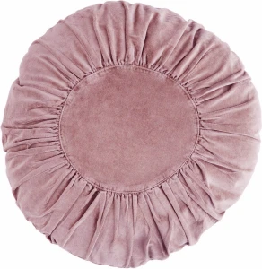 MADAM STOLTZ PODUSZKA Z AKSAMITU OKRĄGŁA ROSE Ø 45 cm