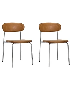 HOUSE DOCTOR KRZESŁO HDPova COGNAC CHROME