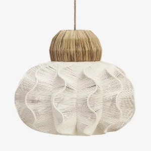 MADAM STOLTZ LAMPA SUFITOWA Z BAWEŁNIANEJ LINY