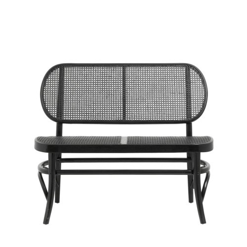 ŁAWKA Z OPARCIEM WICKY BLACK NORDAL_27242