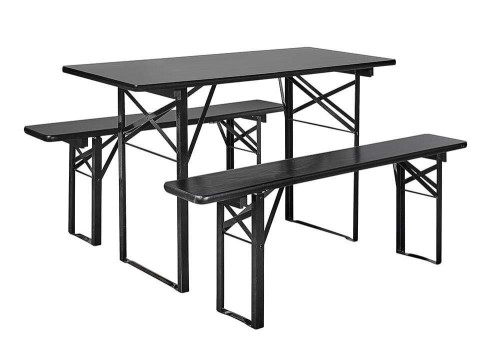 ZESTAW OGRODOWY ZE STOŁEM I ŁAWKAMI NORDAL 160 cm_27215